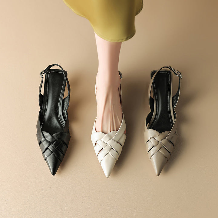 CORINA LEATHER HEELS