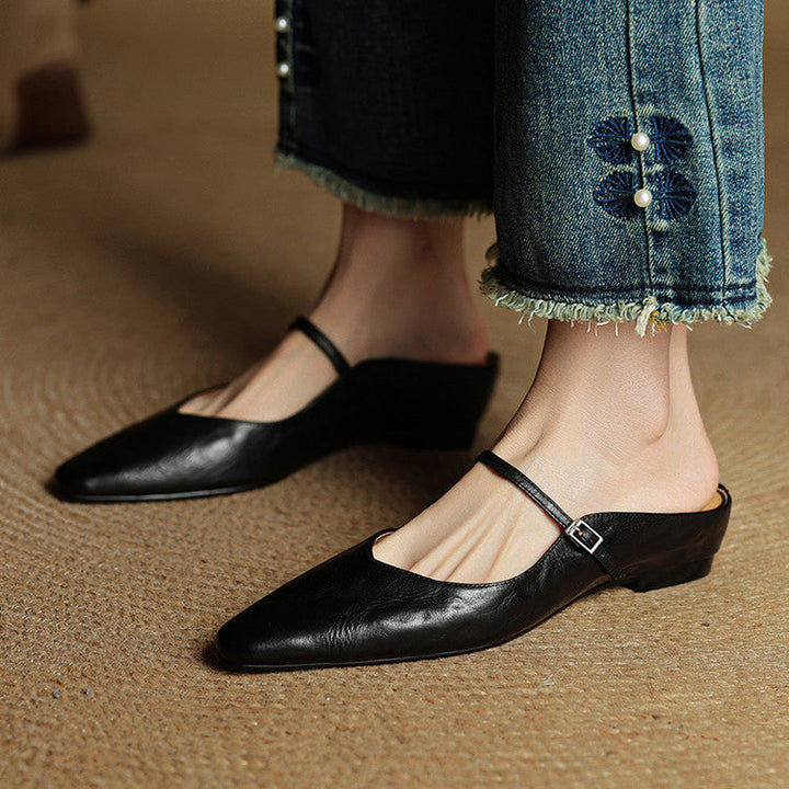 Orella Genuine Leather Mules