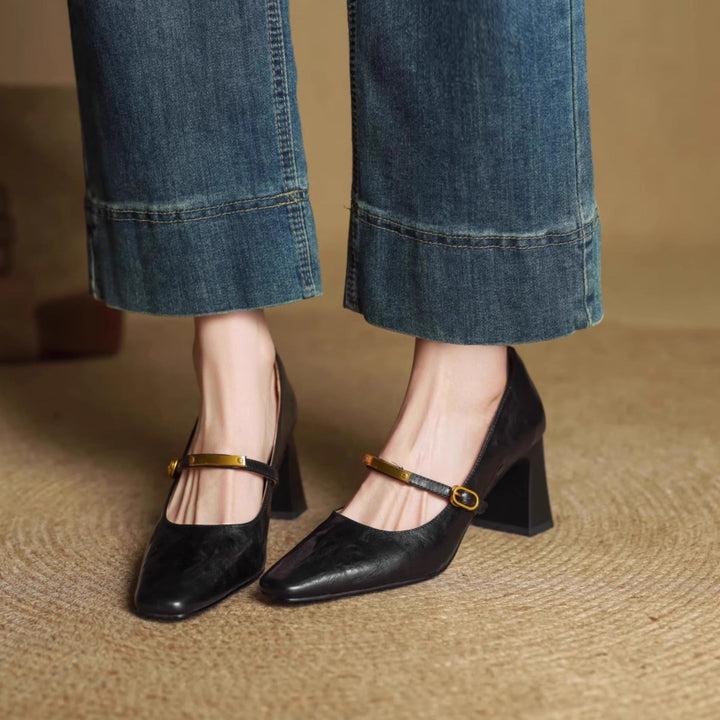 Auria Genuine Leather Heels