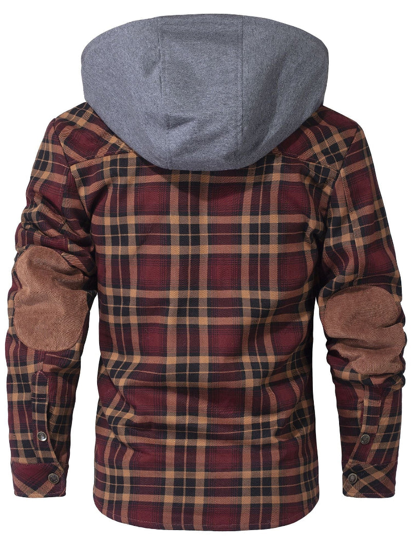 FLINT™ SHERPA-LINED HOODED FLANNEL JACKET