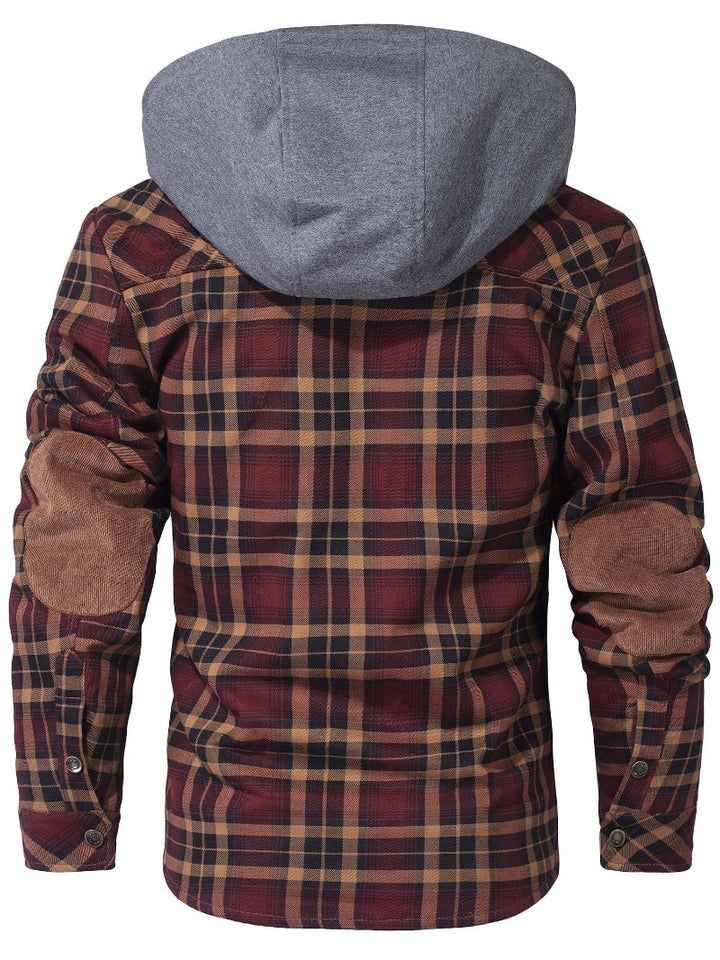 FLINT™ SHERPA-LINED HOODED FLANNEL JACKET