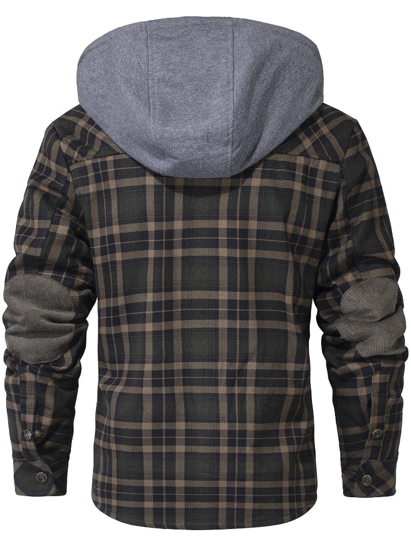 FLINT™ SHERPA-LINED HOODED FLANNEL JACKET