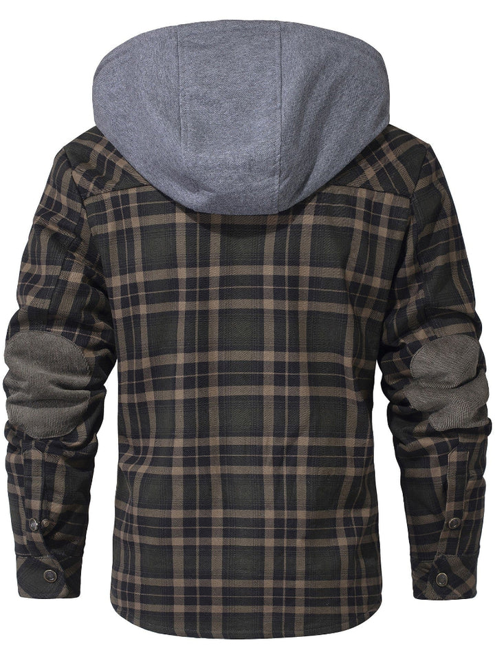 FLINT™ SHERPA-LINED HOODED FLANNEL JACKET
