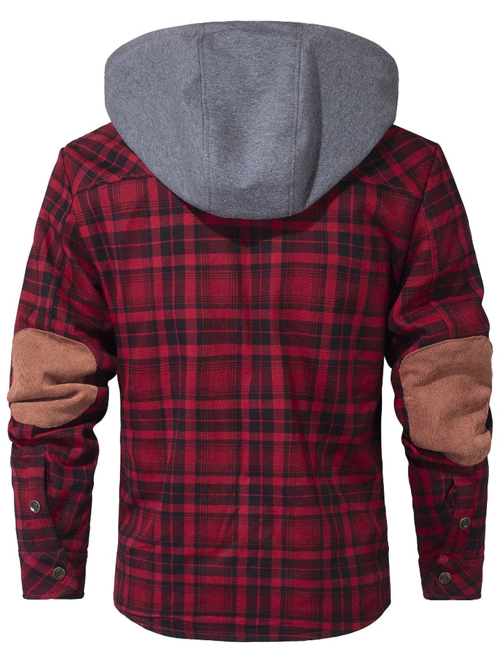 FLINT™ SHERPA-LINED HOODED FLANNEL JACKET