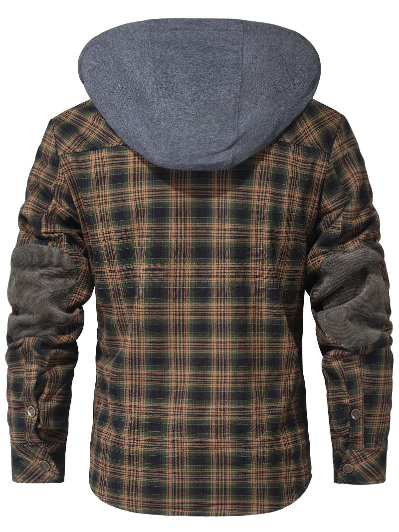FLINT™ SHERPA-LINED HOODED FLANNEL JACKET