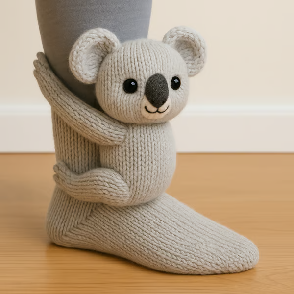 Ultra-Soft 3D Animal Design Cozy Socks for Adults