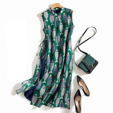 Robe en lin vue de face