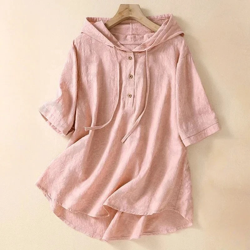 SHATO™ HOODED LINEN SHIRT