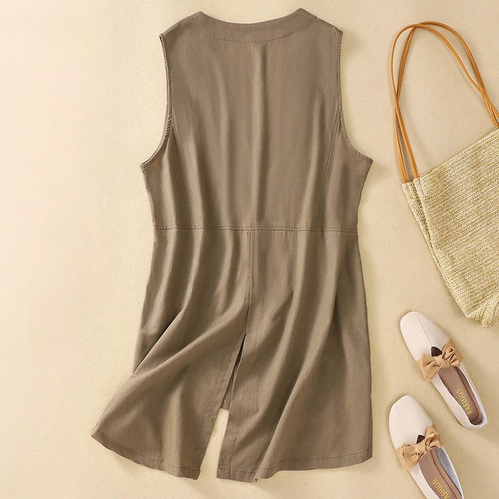 CLAIRE LINEN VEST