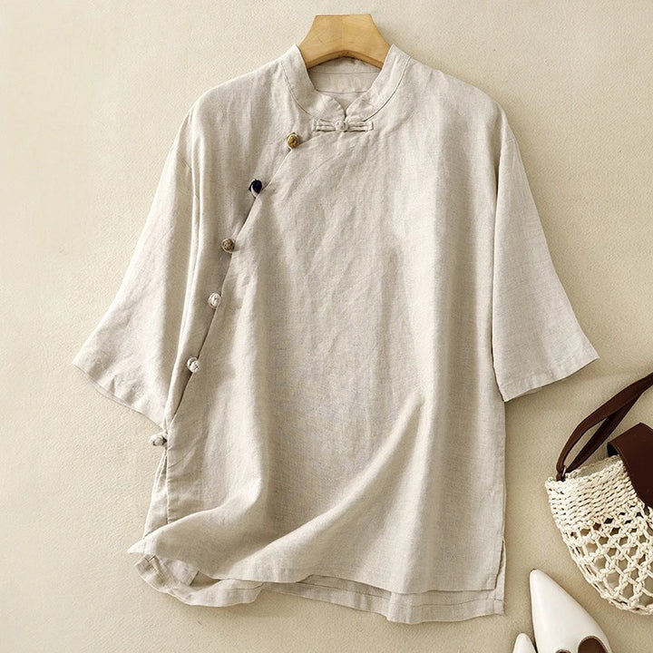 RICA LINEN BLOUSE