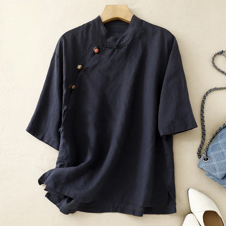 RICA LINEN BLOUSE