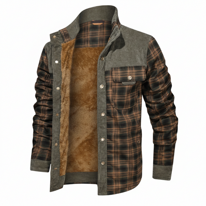 Men's Wanderer Flannel Jacket – 9 Plaid Designs, Weather-Resistant