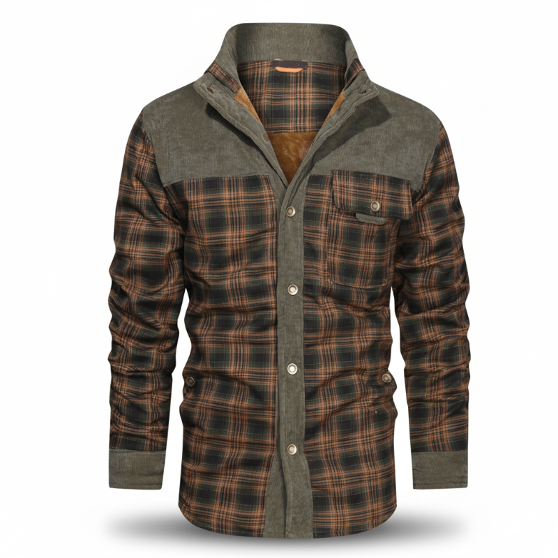 Men's Wanderer Flannel Jacket – 9 Plaid Designs, Weather-Resistant