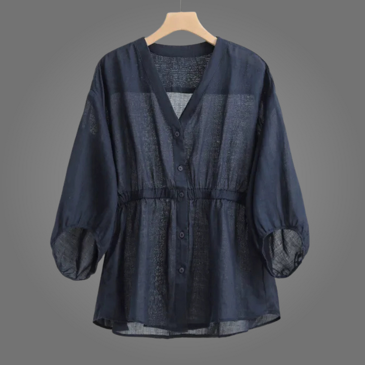 CLARA LINEN BLOUSE