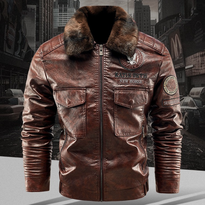 EQUINOX BOMBER LEATHER JACKET