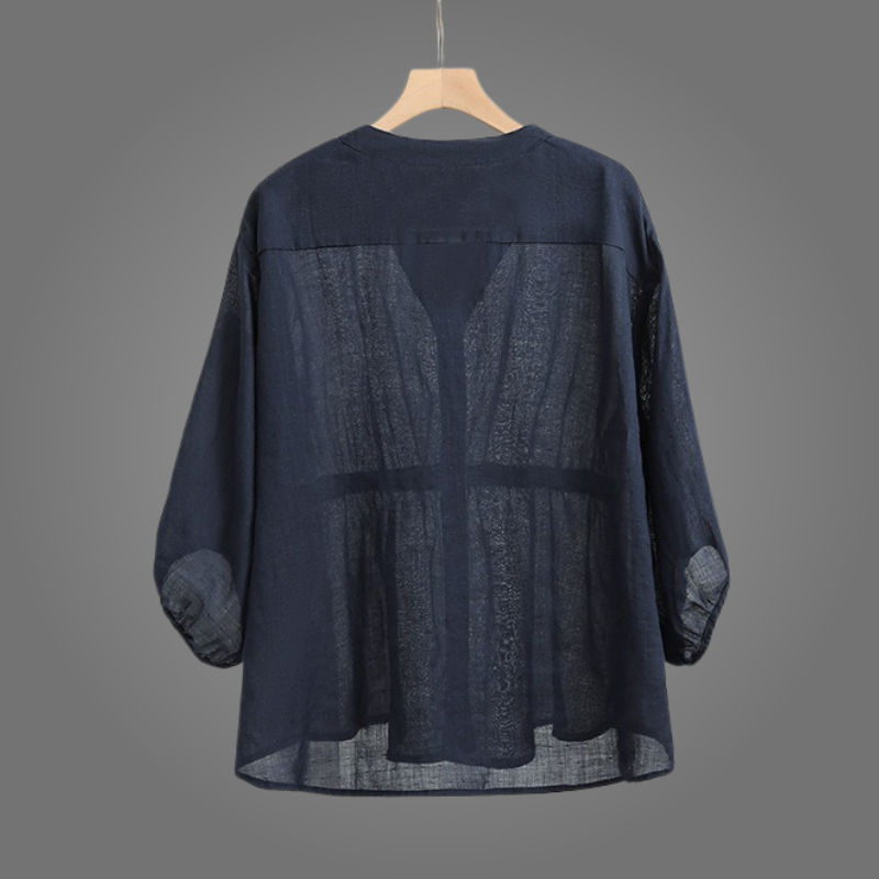 CLARA LINEN BLOUSE