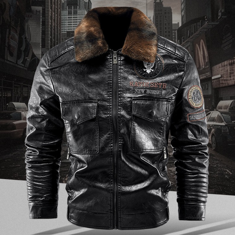 EQUINOX BOMBER LEATHER JACKET