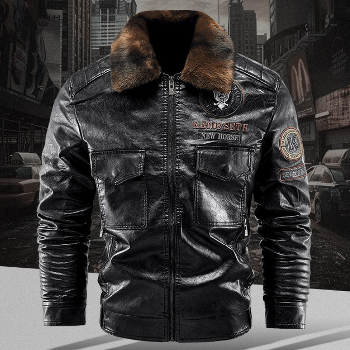 EQUINOX BOMBER LEATHER JACKET