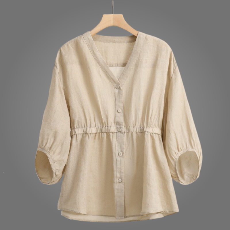 CLARA LINEN BLOUSE