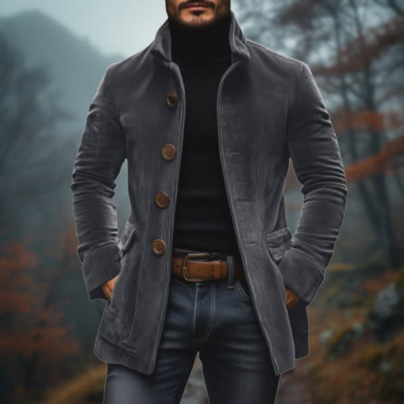 Rovessa Roma Classic Modern Winter Overcoat Luxurious Warm Wool Fabric