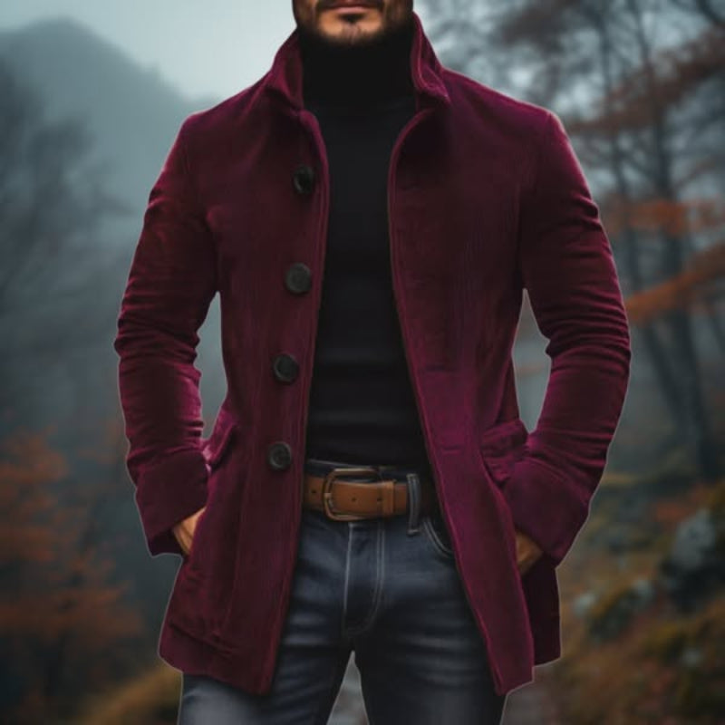 Rovessa Roma Classic Modern Winter Overcoat Luxurious Warm Wool Fabric