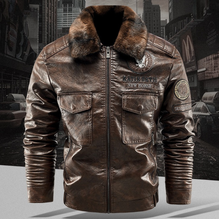 EQUINOX BOMBER LEATHER JACKET
