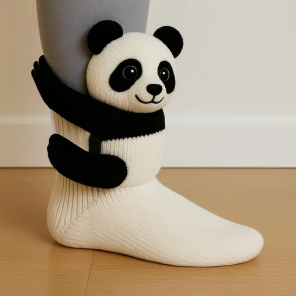 Ultra-Soft 3D Animal Design Cozy Socks for Adults