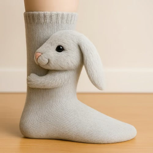 Ultra-Soft 3D Animal Design Cozy Socks for Adults