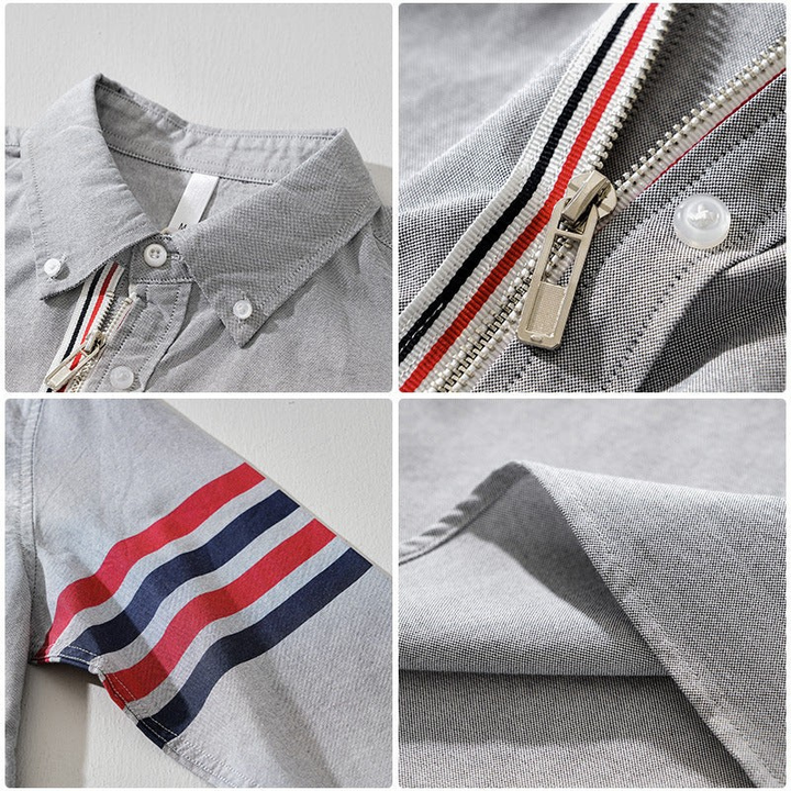 MIRO LINEN ZIP SHIRT