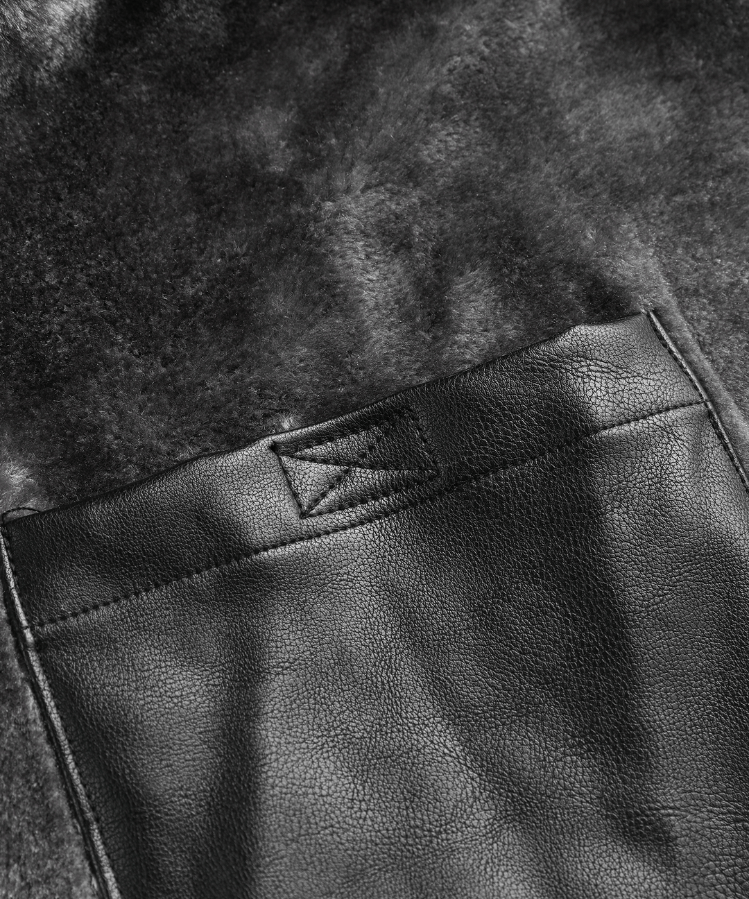 Arctic Patrol Leather Coat Premium Black PU Outerwear