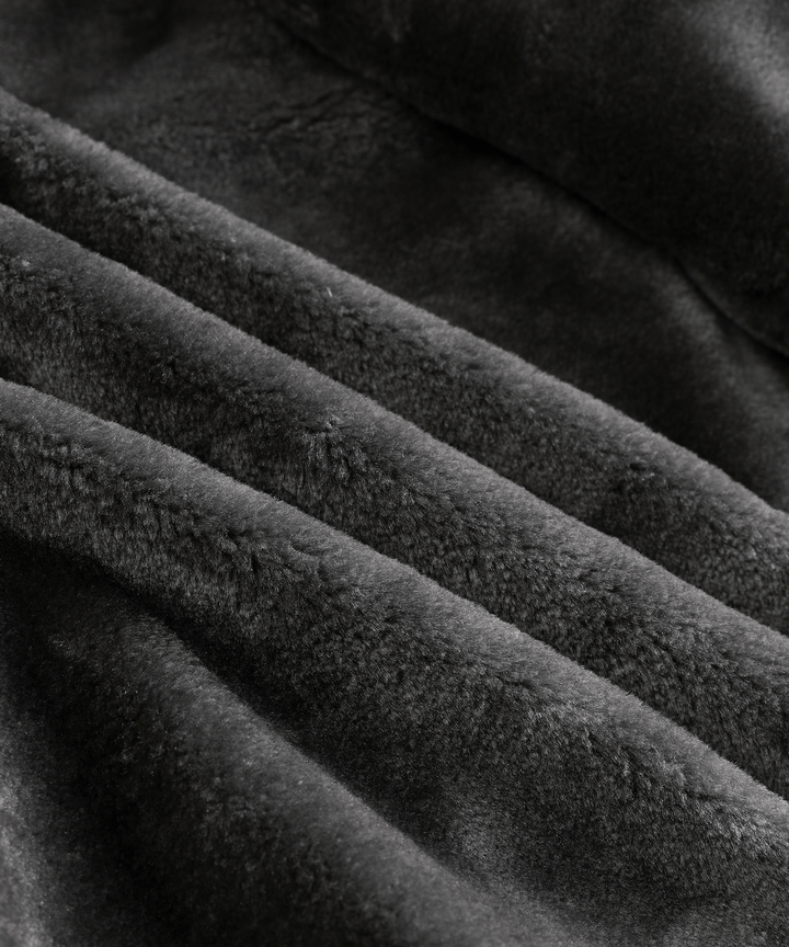 Arctic Patrol Leather Coat Premium Black PU Outerwear