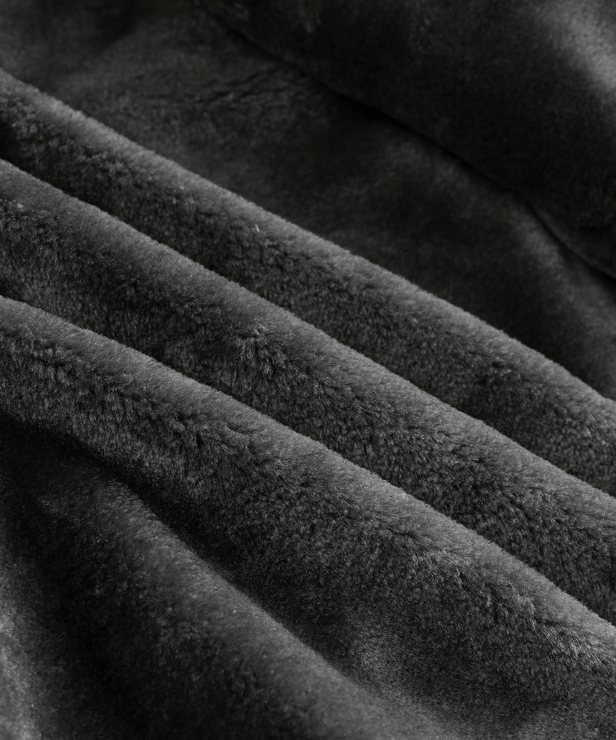 Arctic Patrol Leather Coat Premium Black PU Outerwear