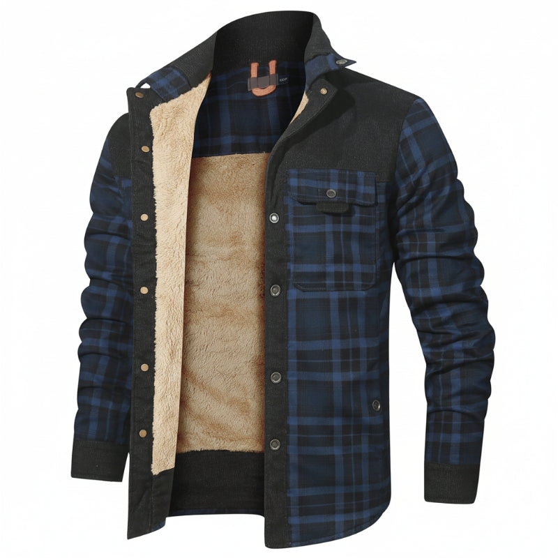 Men's Wanderer Flannel Jacket – 9 Plaid Designs, Weather-Resistant