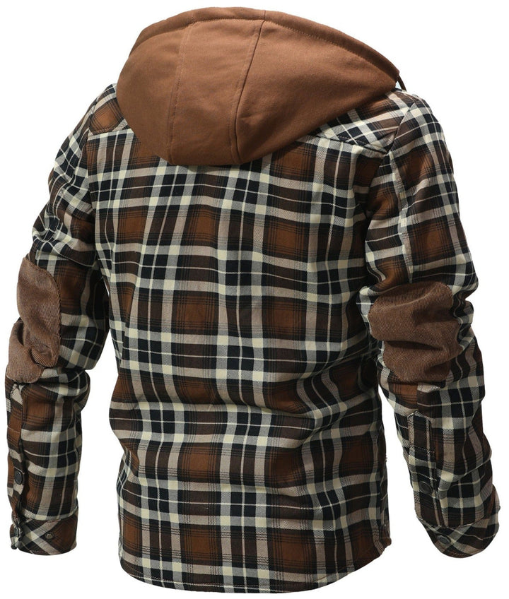 FLINT™ SHERPA-LINED HOODED FLANNEL JACKET