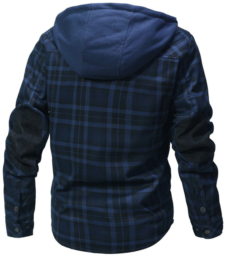 FLINT™ SHERPA-LINED HOODED FLANNEL JACKET