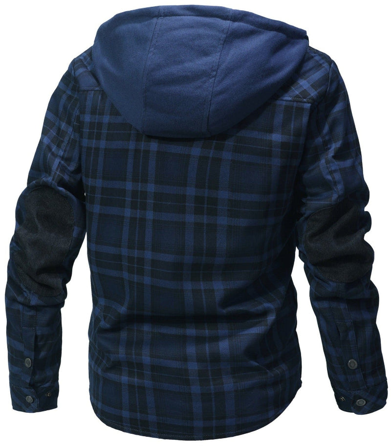 FLINT™ SHERPA-LINED HOODED FLANNEL JACKET