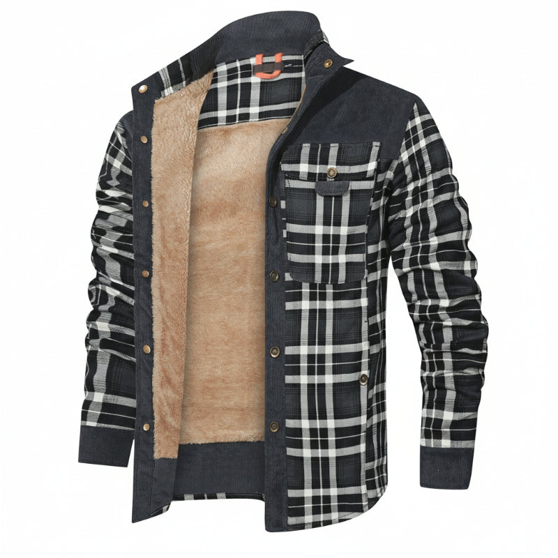 Men's Wanderer Flannel Jacket – 9 Plaid Designs, Weather-Resistant