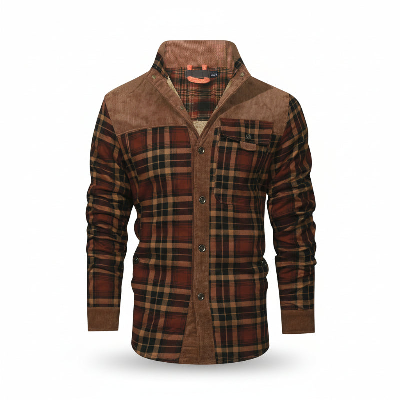 Men's Wanderer Flannel Jacket – 9 Plaid Designs, Weather-Resistant