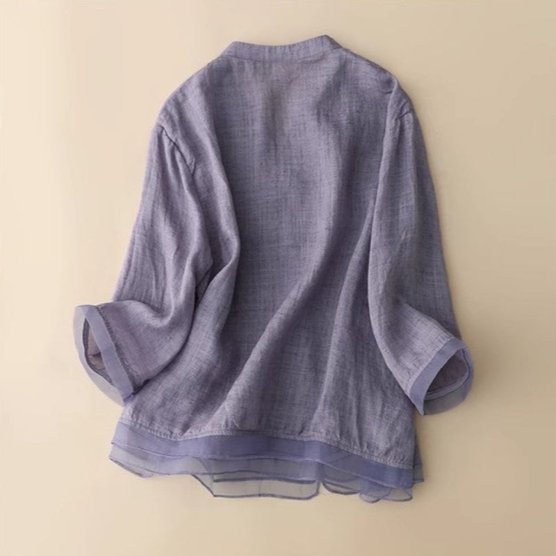 DIANA LINEN BLOUSE