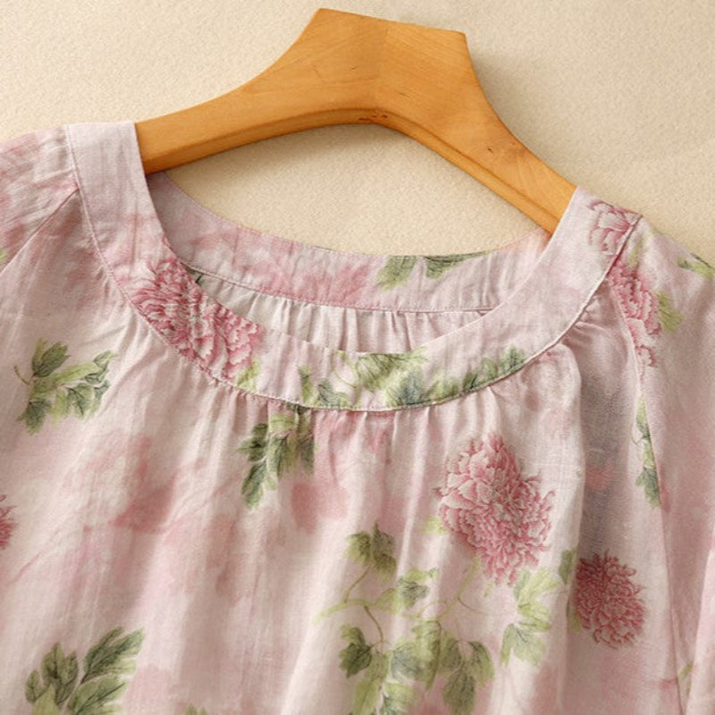 GINA LINEN BLOUSE