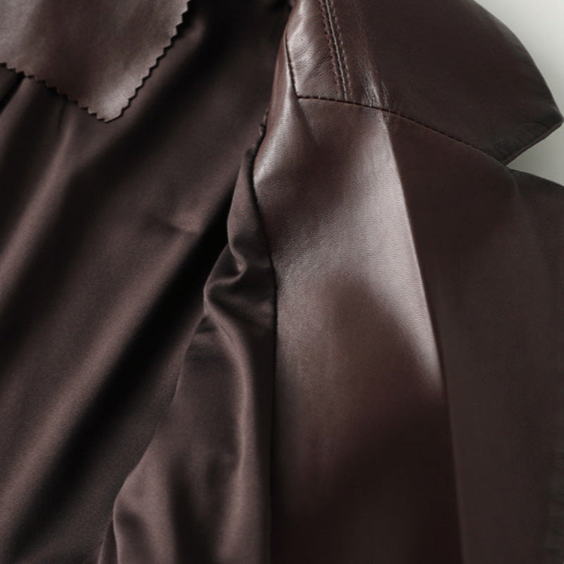 NATASHA™ GENUINE LEATHER BLAZER