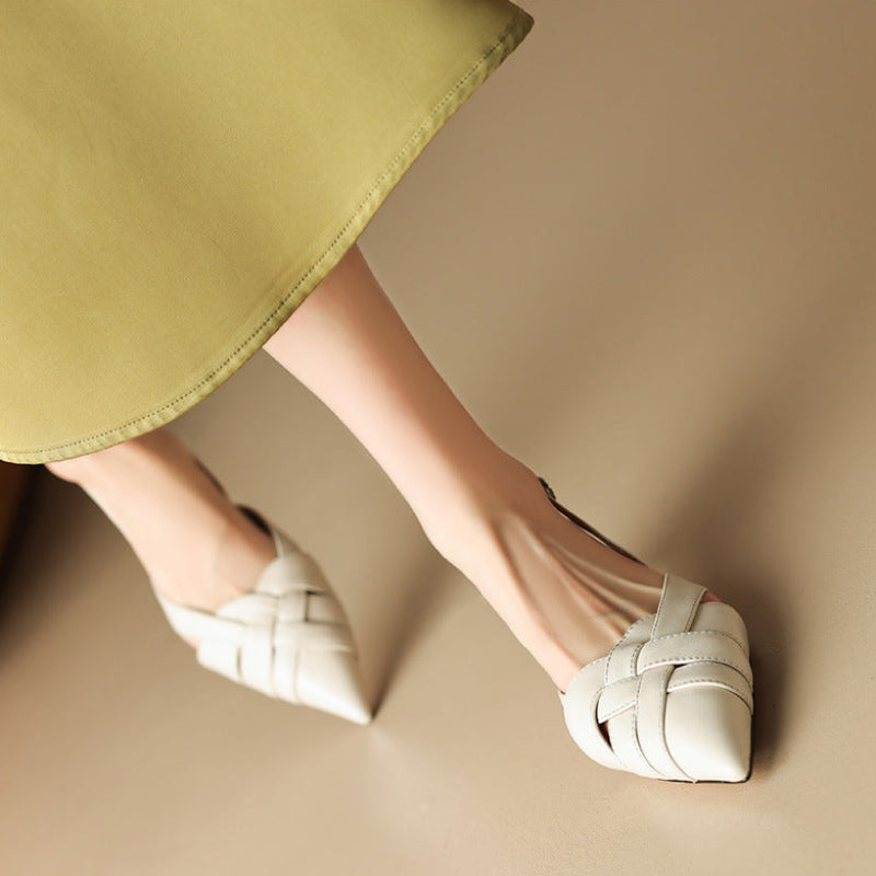 CORINA LEATHER HEELS