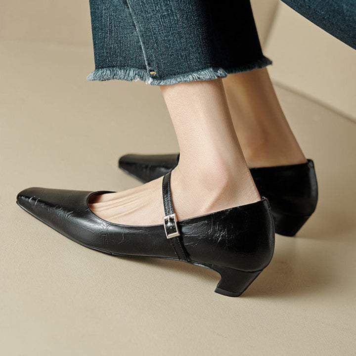 ALENA™ GENUINE LEATHER HEELS