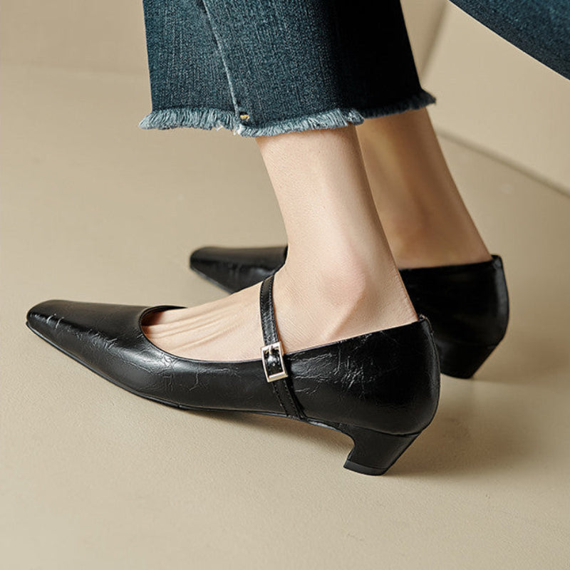 ALENA™ GENUINE LEATHER HEELS