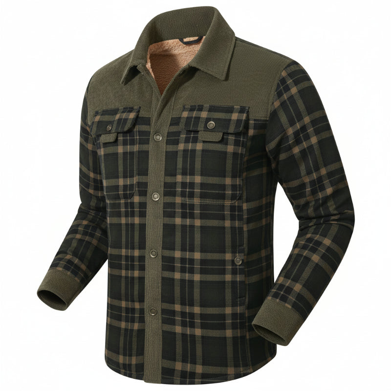 Men's Wanderer Flannel Jacket – 9 Plaid Designs, Weather-Resistant