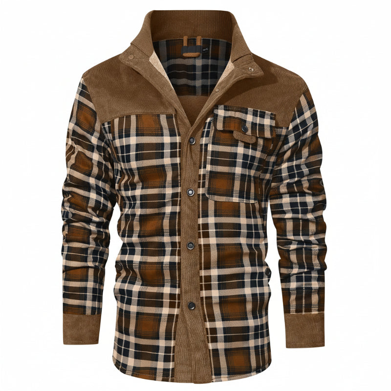 Men's Wanderer Flannel Jacket – 9 Plaid Designs, Weather-Resistant