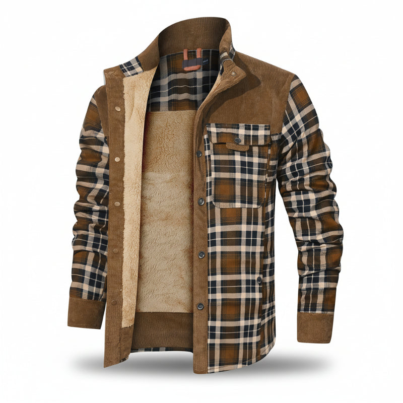 Men's Wanderer Flannel Jacket – 9 Plaid Designs, Weather-Resistant