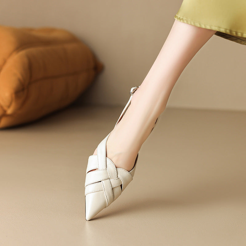 CORINA LEATHER HEELS