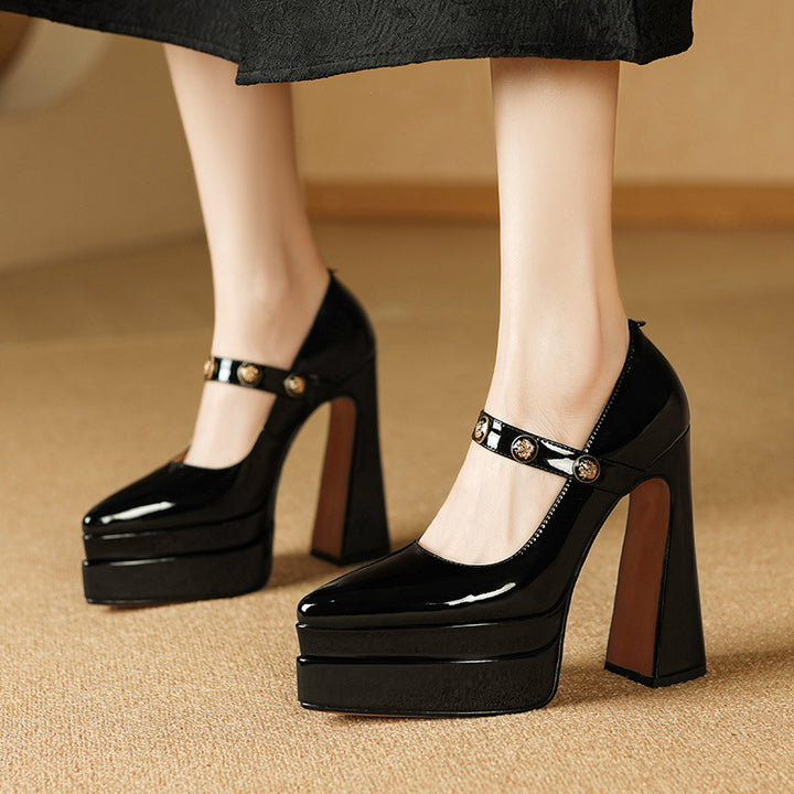DONNA™ LEATHER HIGH HEELS