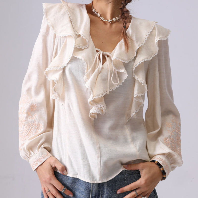 LÉONIE LINEN BLOUSE